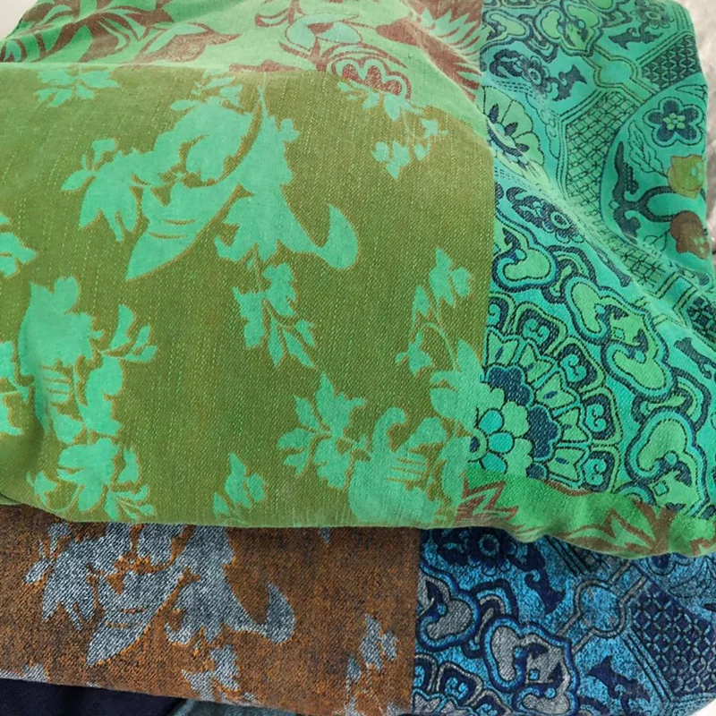 

Women 2019 Print Loose Ripped Holes Trousers Spring Elastic Waist Denim Cross-pants Jeans H79