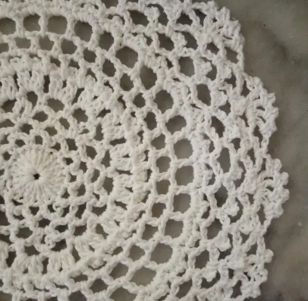 20 см круглый винтажный коврик в виде цветов украшенный крючком Настольный