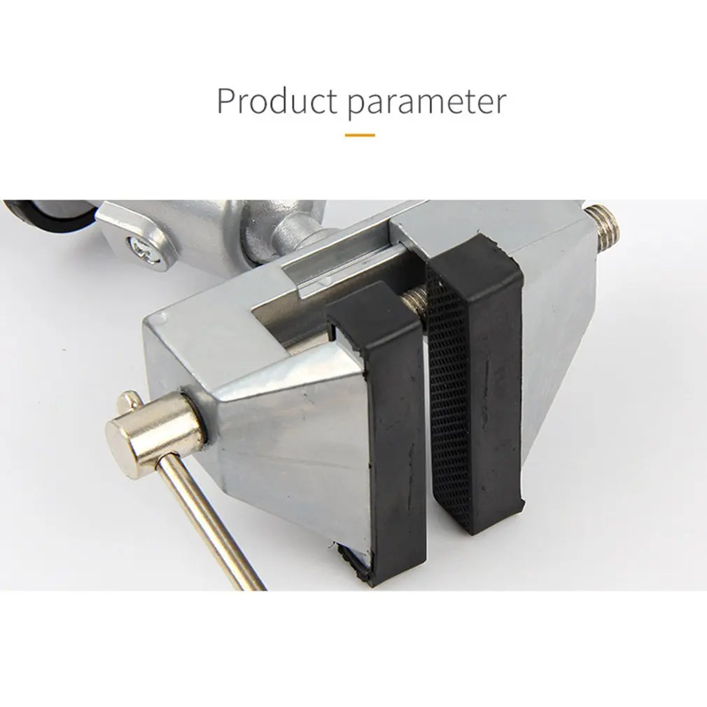 2 in 1 Table Vise Bench Vice Aluminium Alloy 360 Degree Rotating Universal Vise Precise Mini Vise Clamp Alloet