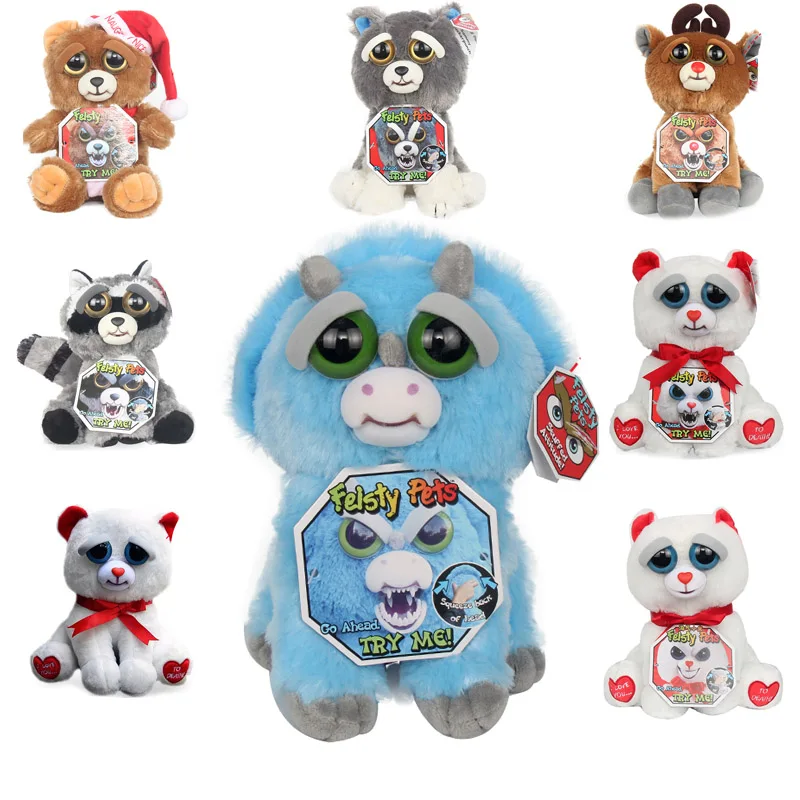 Злющий домашние плюшевые Животные игрушки мягкие изменения страшно выражение