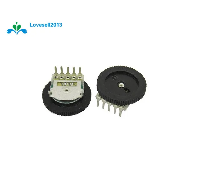 Двойной потенциометр B103 10 K Диаметр звуковой 5 шт.|diameter| |