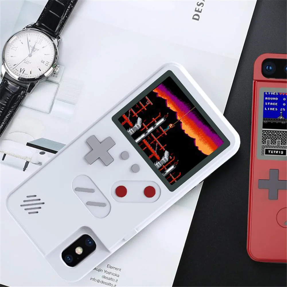 Цветной игровой телефон чехол для iPhone 7 Чехол для iPhone 6 7 8 Plus 6S 7S 8S X XS XR XM игра Футляр TPU чехол для телефона белый