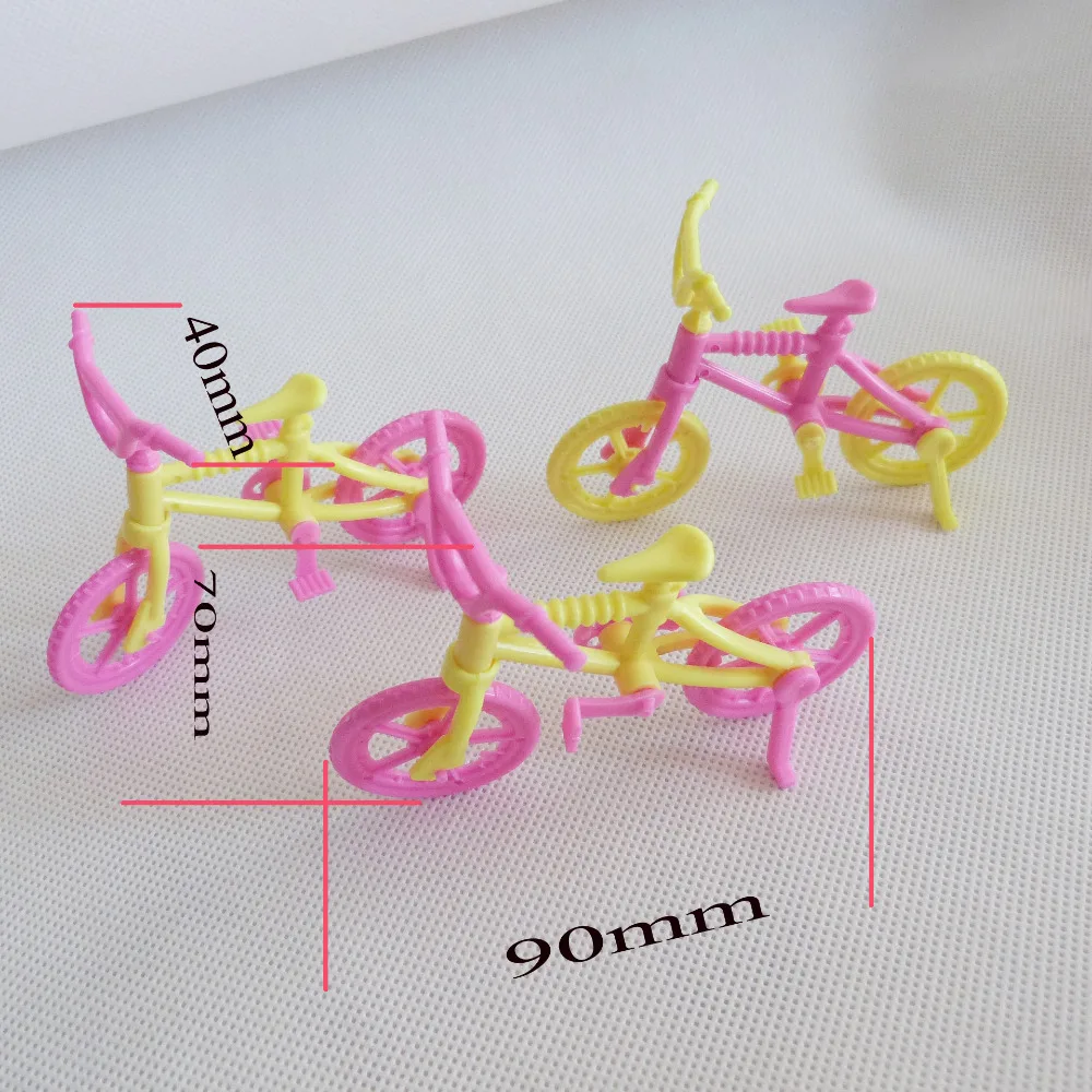 9x4x7cm пластиковый игрушечный велосипед для детских игрушек-цвет случайным