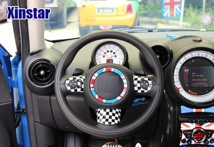 3 шт./компл. чехол рулевого колеса автомобиля стикер для MINI Cooper countryman R55 R56 R60 R61|stickers