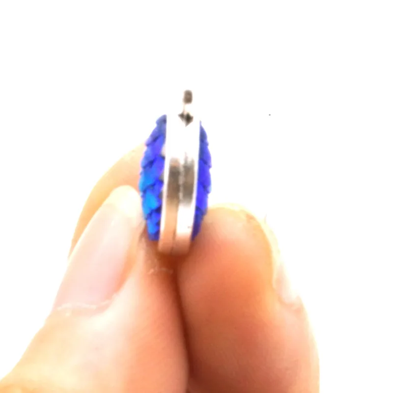 Модные двухсторонние Подвески в виде рыбьей чешуи DIY серьги ожерелье браслет