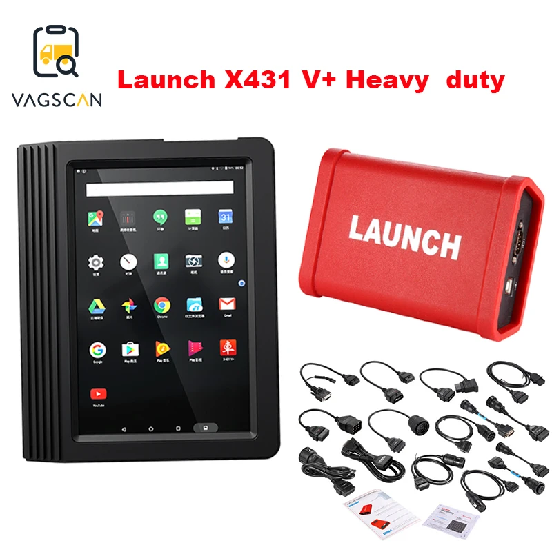 Launch X431 HD диагностический инструмент Поддержка 24V грузовик X 431 V + 10 дюймовый