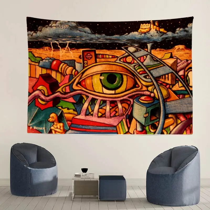 Психоделический гриб Trippy художественный красочный настенный Декор для дома