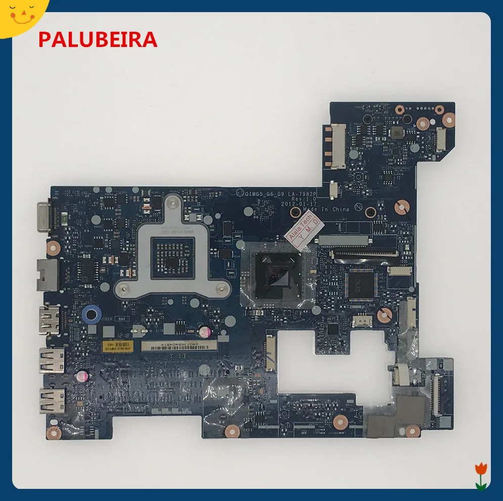 PALUBEIRA материнская плата для ноутбука Lenovo G580 P580 QIWG5_G6_G9 LA-7982P 15 6 дюймовый ноутбук USB3.0