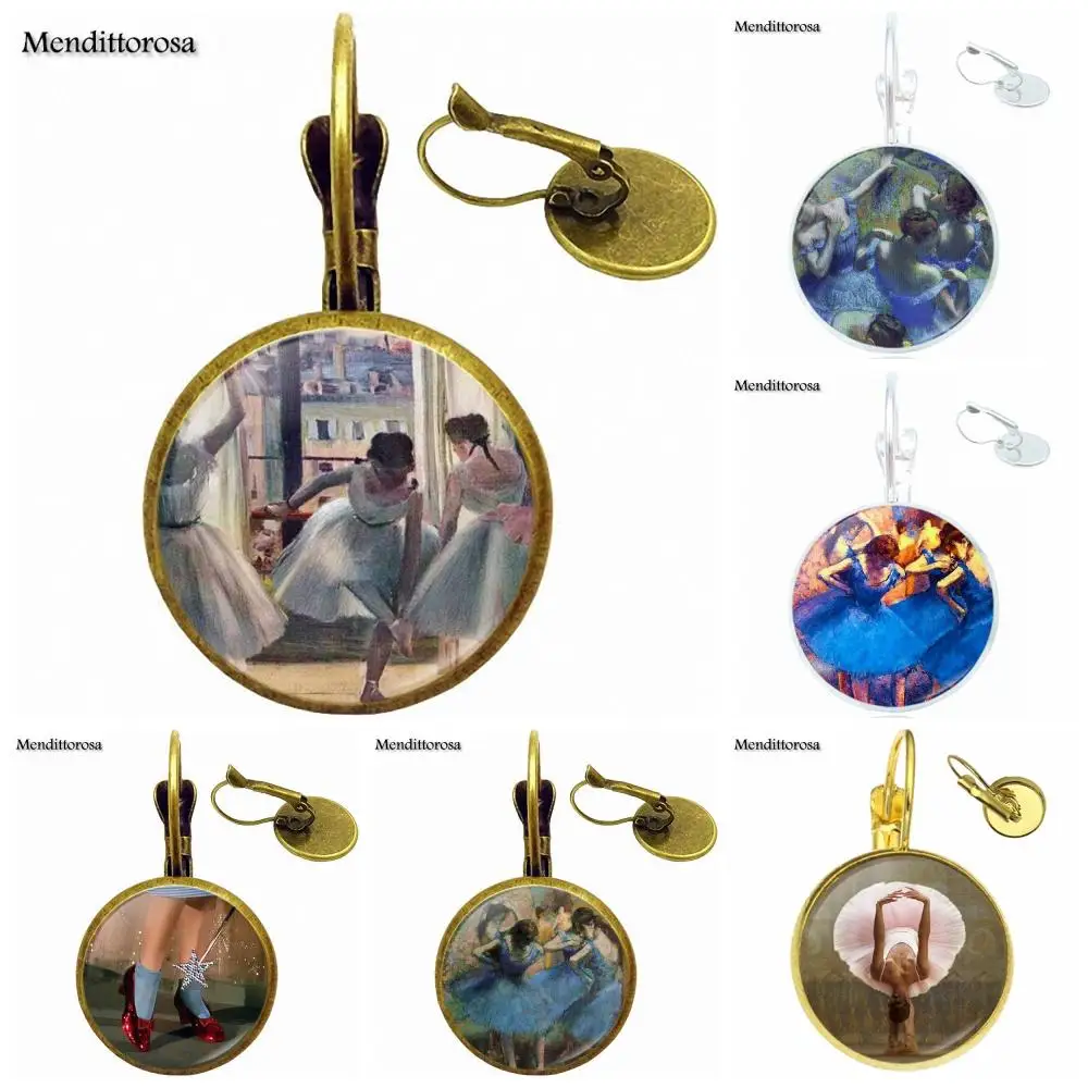 Серьги клипсы Degas Prima Paris для девочек бронзовые/Серебристые/золотистые|drop