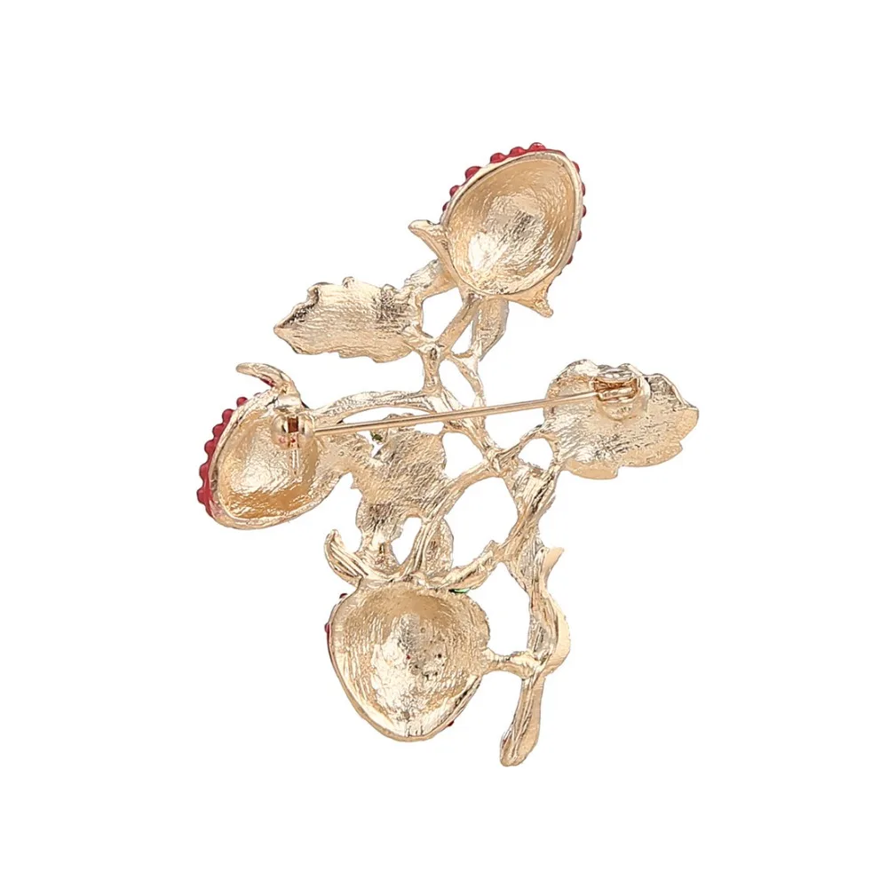 XY Необычные Симпатичные Клубника Броши Булавки красные фрукты броши для девочки