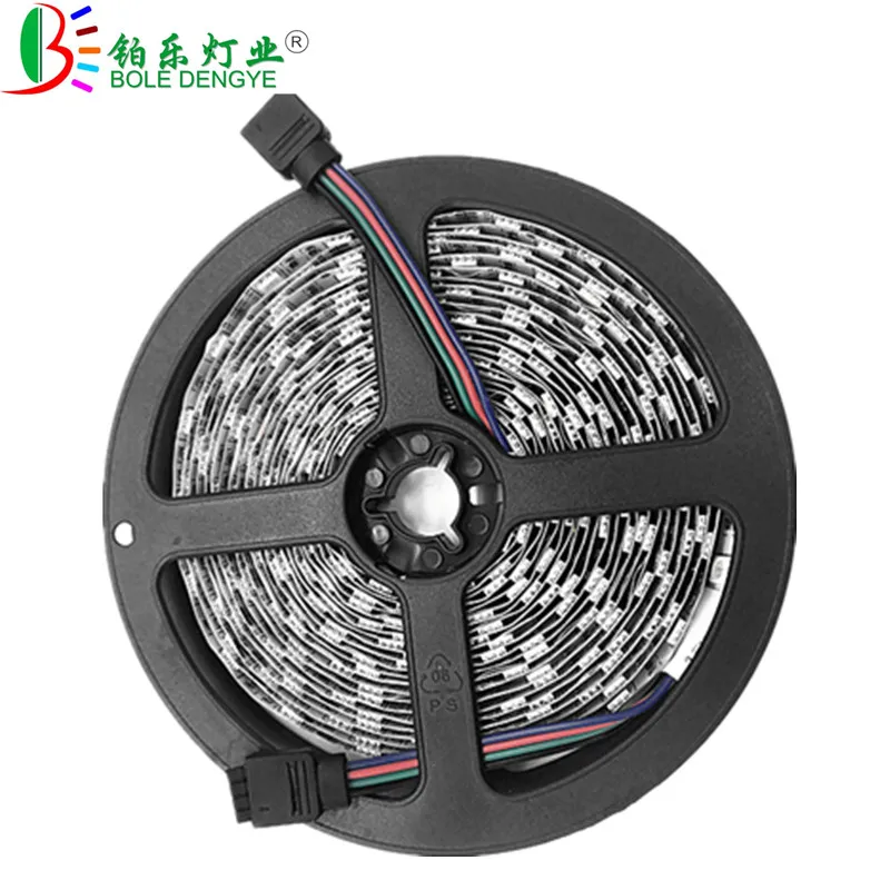 Only 5M Strip 5 м 10 м 15 М 5050 RGB Светодиодная лента 12 в 60 светодиодный s/M не водонепроницаемый гибкий Fita лента цветная веревка лампа светильник+ RGB светодиодный контроллер - Испускаемый цвет: Only 5M Strip