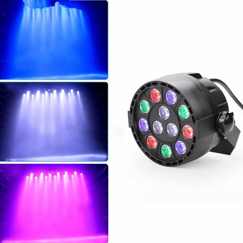 12 Led мини Par сценический свет 36 Вт LED RGBW DMX 512 7CH/звуковая управляющая лампа для клуба