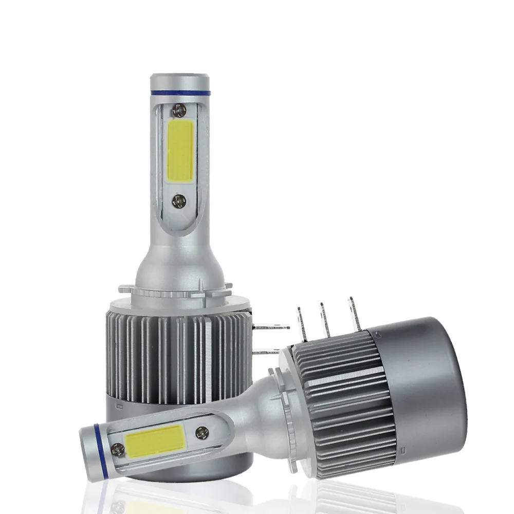 Светодиодный Суперяркий налобный фонарь H15 COB без ошибок Canbus|Передние LED-фары для