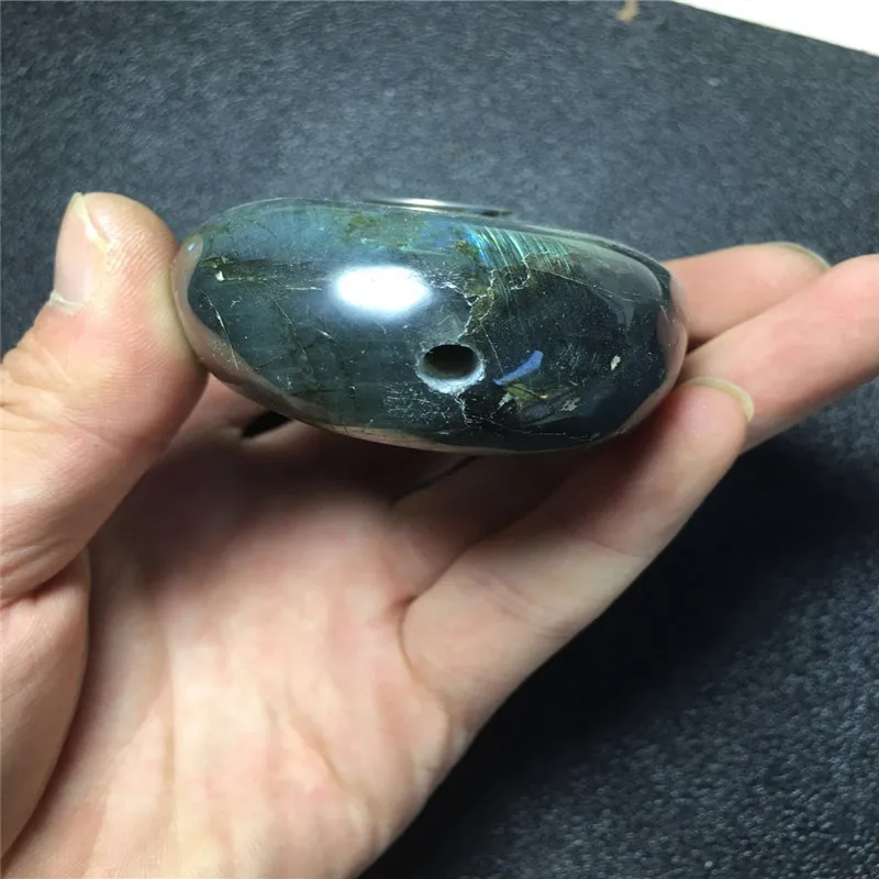 

Natural feldspar moonstone elliptical crystal pipe quartz point pipe, smoking pipe