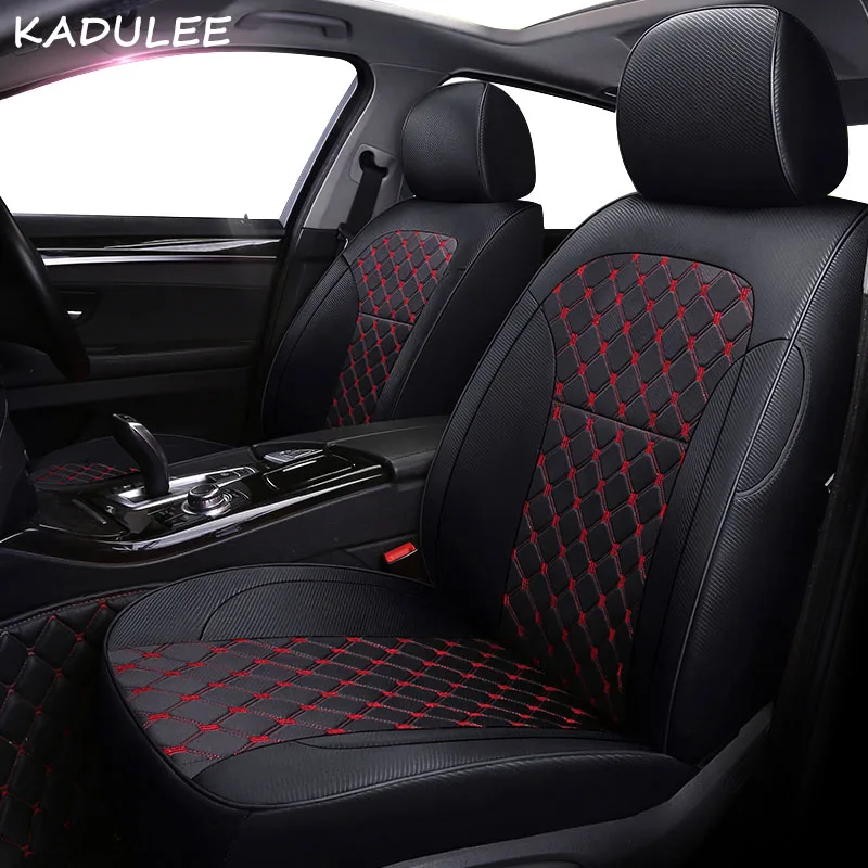 Kadulee по индивидуальному заказу чехлы для сидений автомобиля Haval H1 H2 H3 H5 H6 H8 H9 H7 H2S M6 H4 F5 F7 чехлы на сиденья авто-Стайлинг - Название цвета: black red