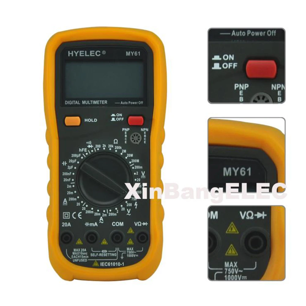 Цифровой мультиметр w/емкость и транзистор тест аналоговый LCR метр амперметр