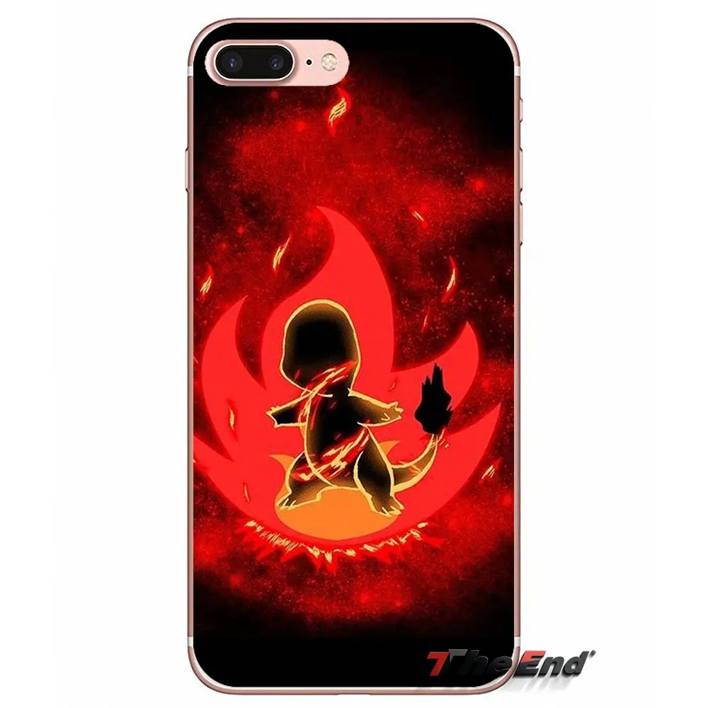 Мультфильм Аниме pokeom Charmander прозрачный ТПУ чехол для samsung Galaxy S3 S4 S5 мини S6 S7 край S8 S9