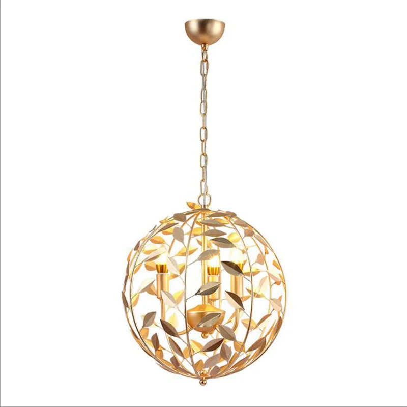 Люстра из кованого железа в американском и французском стиле скандинавские