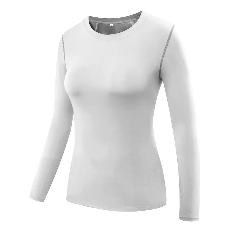 

Women Gym Fitness Yoga Shirts Compression Sport Long Sleeve Running Tees