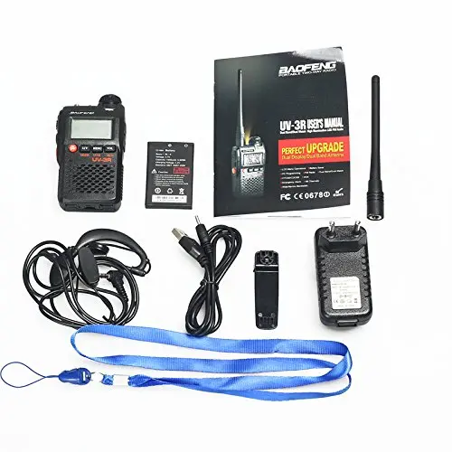 Оригинальные мини Baofeng UV-3R Двухканальные рации Dual Band 136-174/400-470 двухдиапазонный УКВ