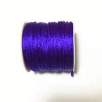 purple 3 рулона/лот 1,5 мм 25 м/рулон(Выберите цвет) нейлоновые Ювелирные Веревки китайский узел линия Бисероплетение проволока для бижутерии - Цвет: purple