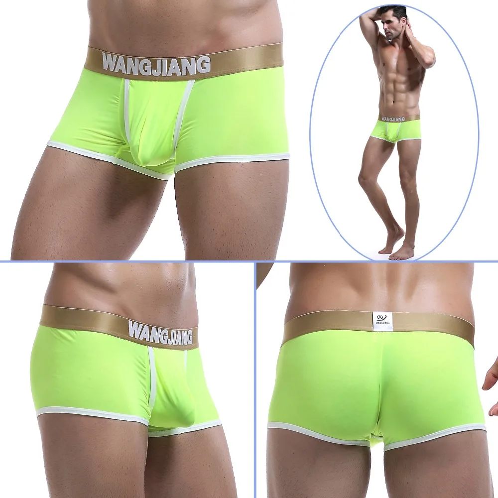 Боксеры с низкой посадкой прозрачный WJ Мужское нижнее белье прозрачные дышащие