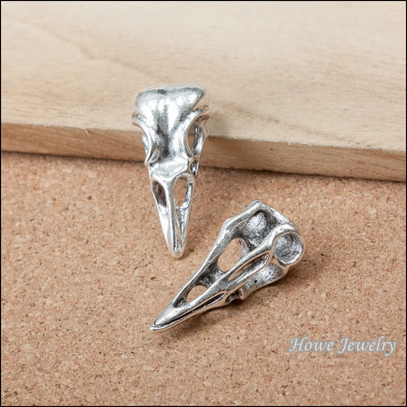 24 шт. кулон в виде черепа и птицы европейском стиле|jewelry findings|pendant findingssilver findings |