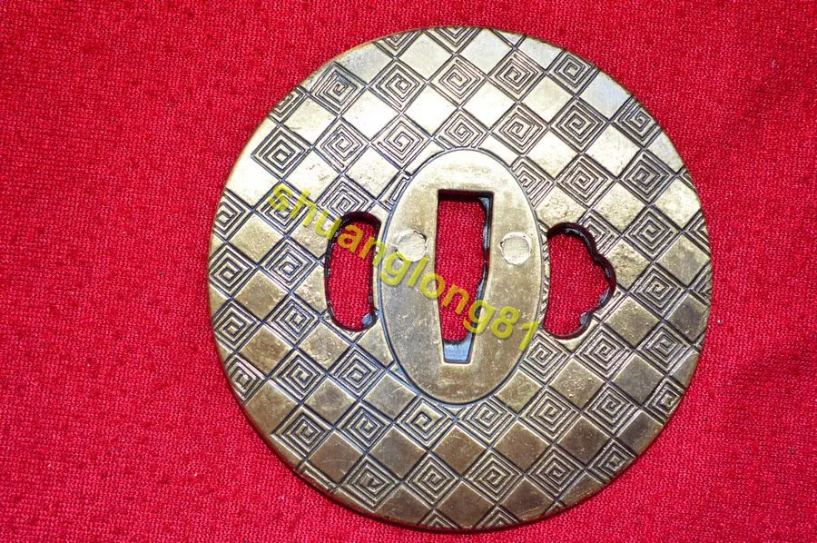 Усиленный новый японский сплав ручной работы Tsuba для самурайский меч катана нож
