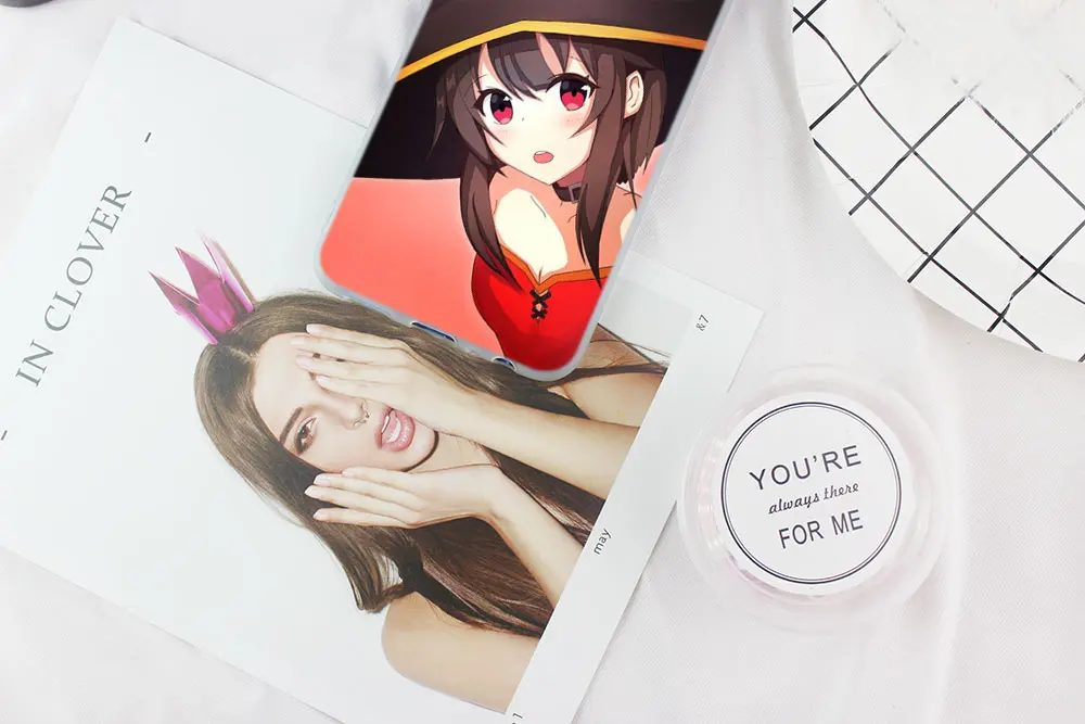Konosuba Megumin силиконовый чехол для телефона Huawei Honor 9 10 Lite 6X 8X Max 7A 8A 8C 20 Pro 10i PLAY 9x