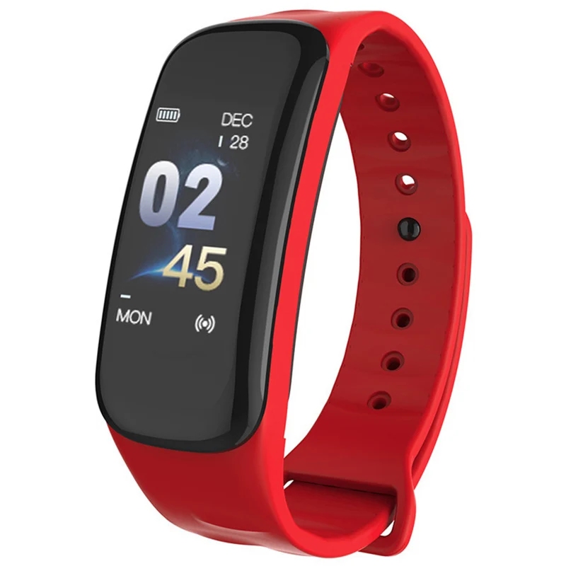 Смарт браслет C1S Wearfit часы с измерением артериального давления пульсометр