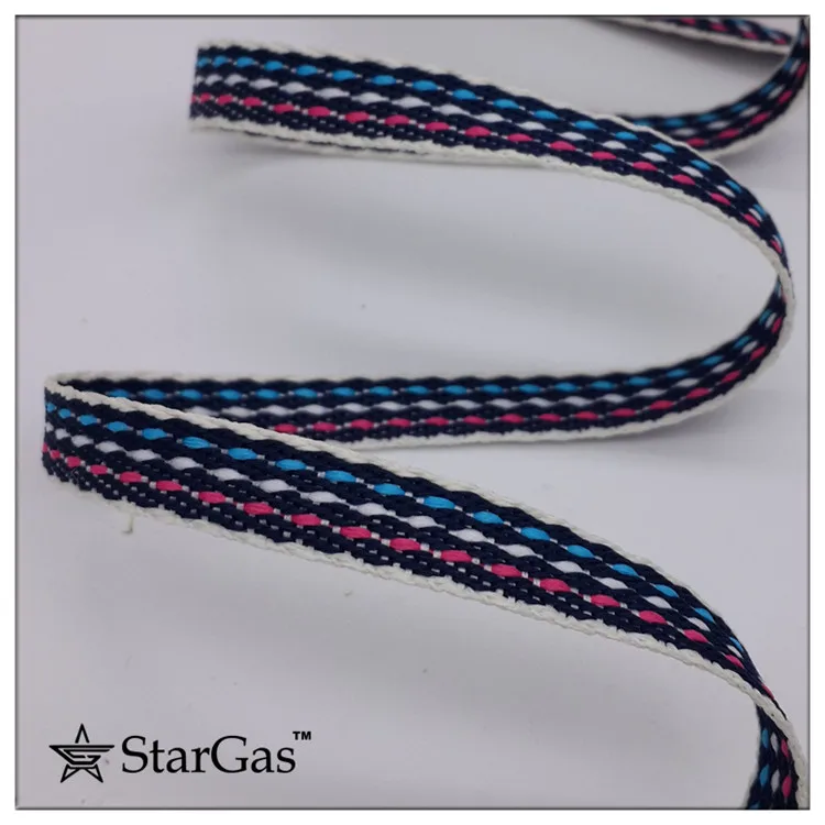 1 см 3/8 &quotдно Черный Розовый Белый Синий скачок линия швейная одежда ленты пояс DIY