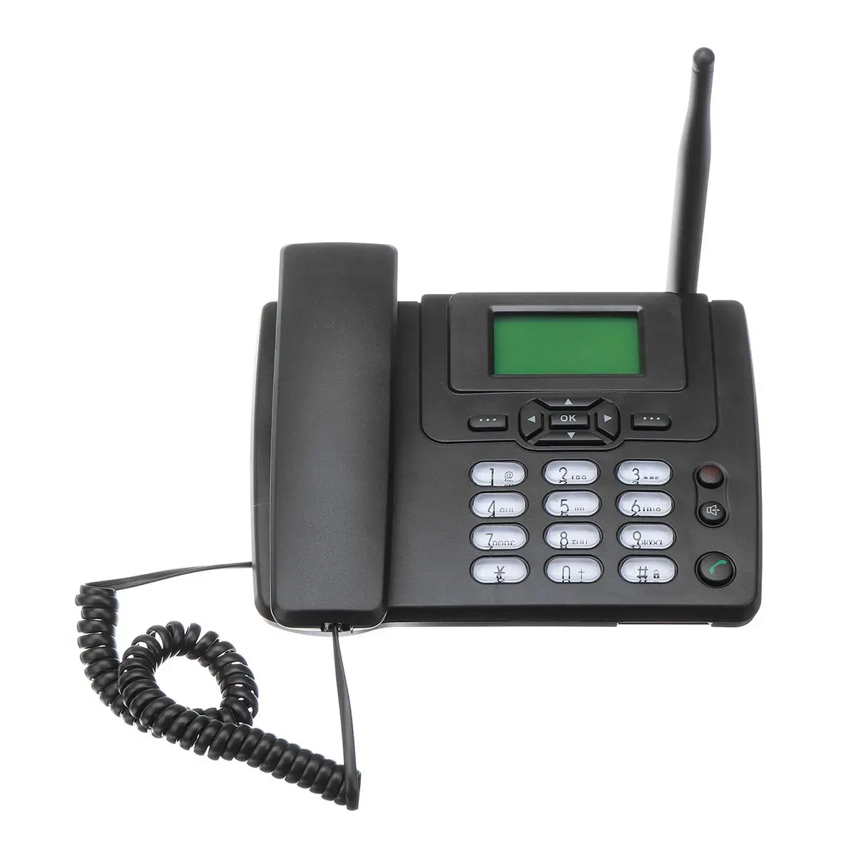 ЕС Plug Настольный беспроводной телефон GSM фиксированный телефон Поддержка sim-карты для дома, дома, колл-центра, офиса компании, отеля