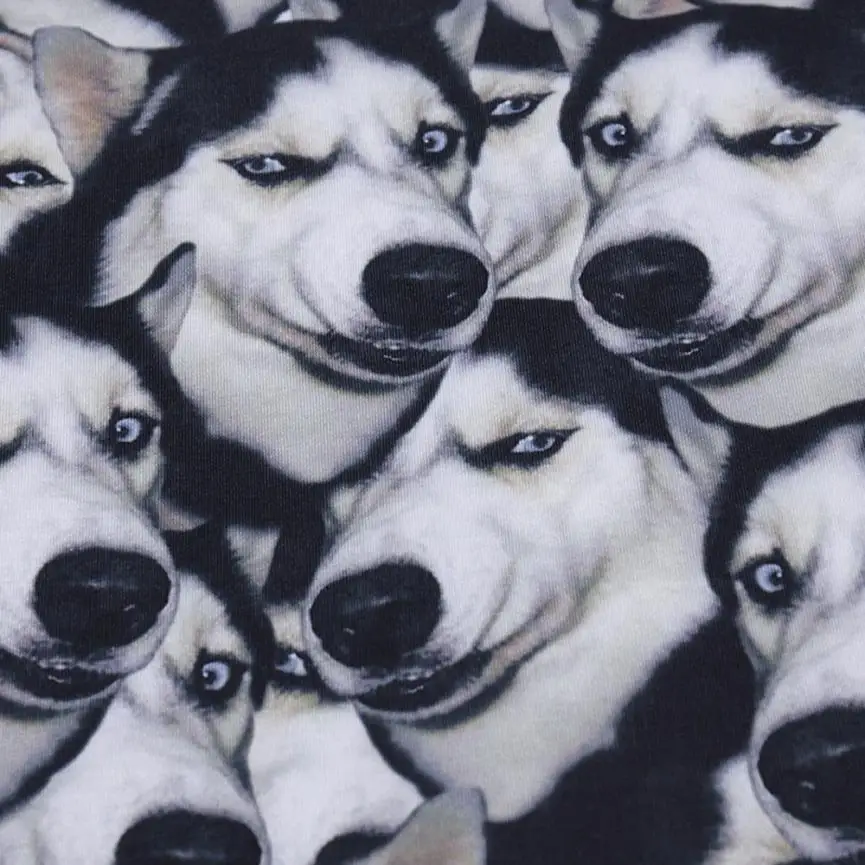 

Vogue Men t-shirt Short-sleeved Fit Polyester T-shirt Plus Size Tees Top Quality 3D Dog Printing Blouse Broadcloth Clothes # AA