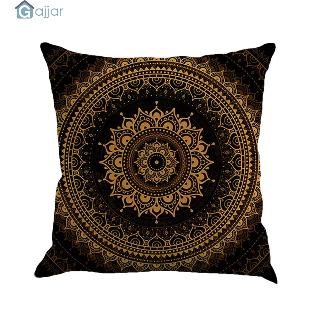 GAJJAR красочные подушки с геометрическим узором наволочки принтом льняные