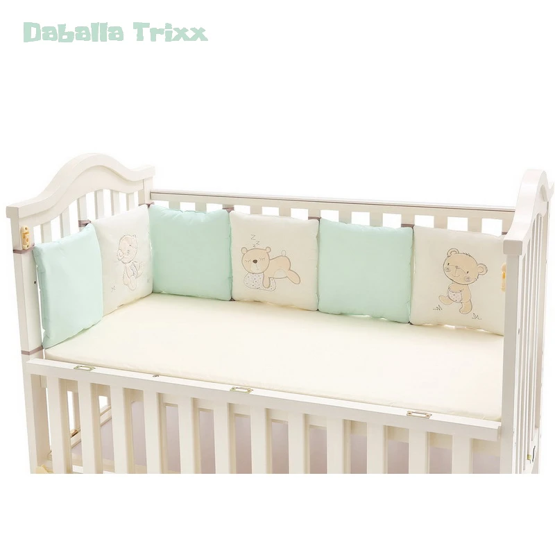 Бамперы для детской кровати с изображением лисы слона медведя детская кроватка