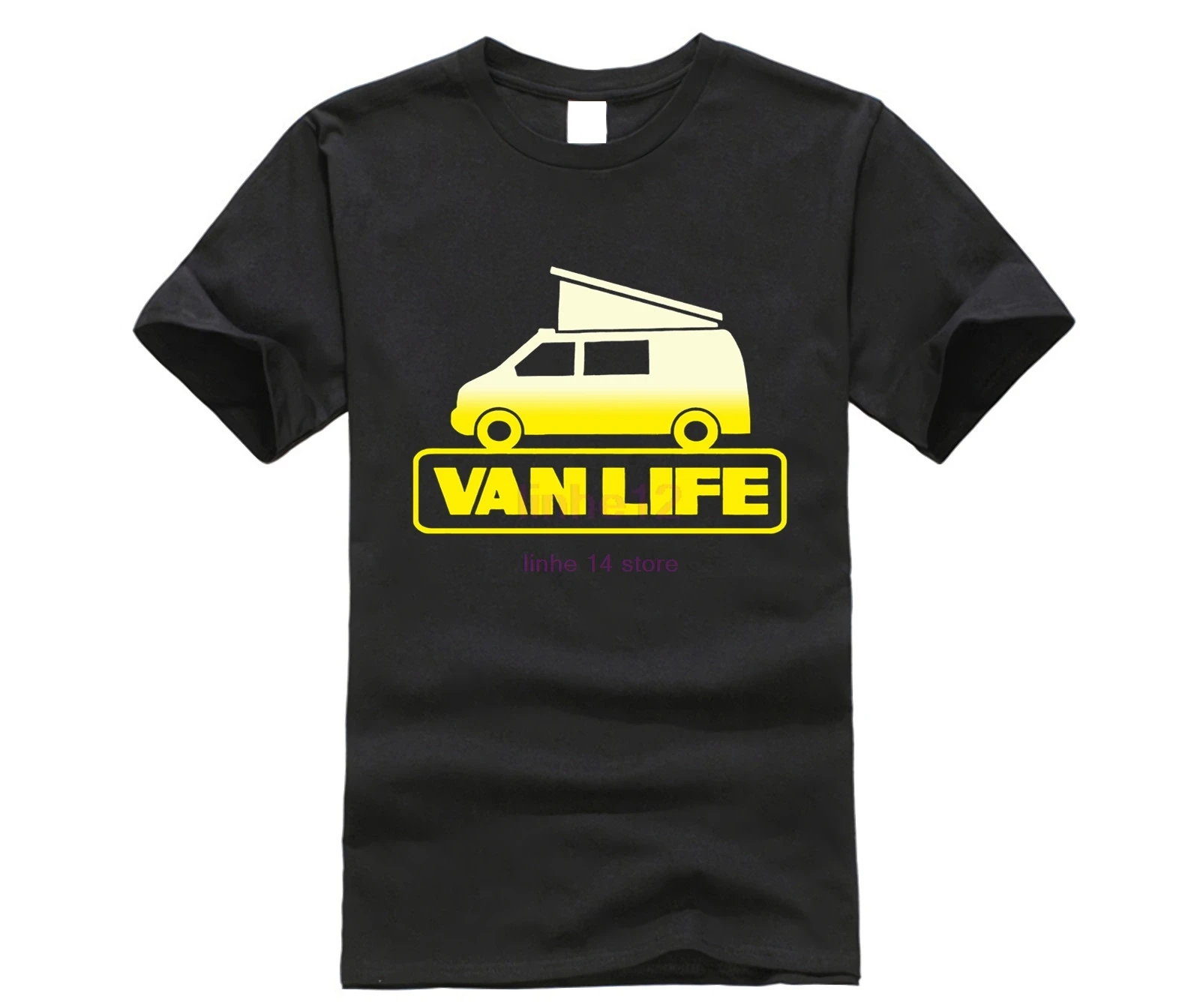 Ван Лайф взрослая футболка все размеры Camper Van Rv Motor Home Camping T4 T5 T6 горячая Распродажа