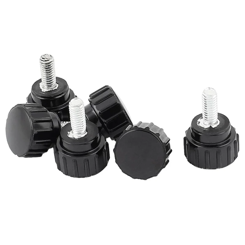 6 Pcs M4x10 Threaded Knurled Thumbscrew Grip Knobs Thumb Screw | Обустройство дома