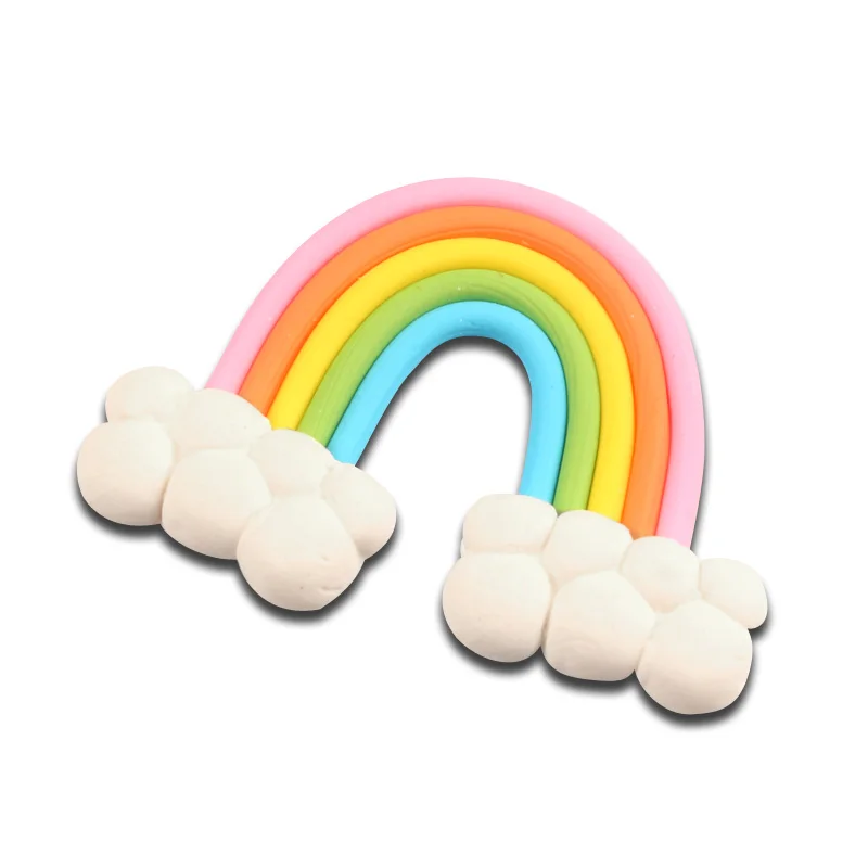 5 шт. Радужный мост глина украшения бусины для рукоделия Кабошоны скрапбукинга