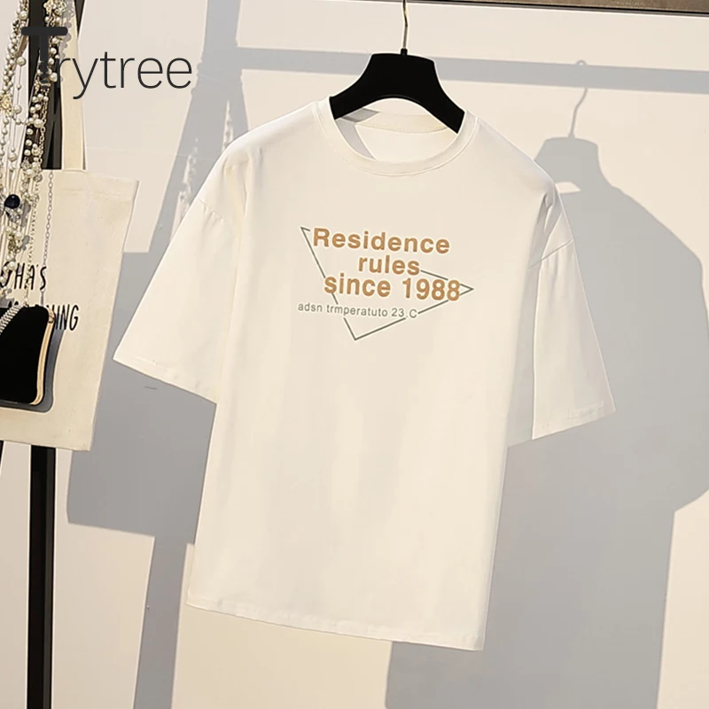 Trytree 2020 летний женский комплект из двух предметов Повседневный хлопковый топ с