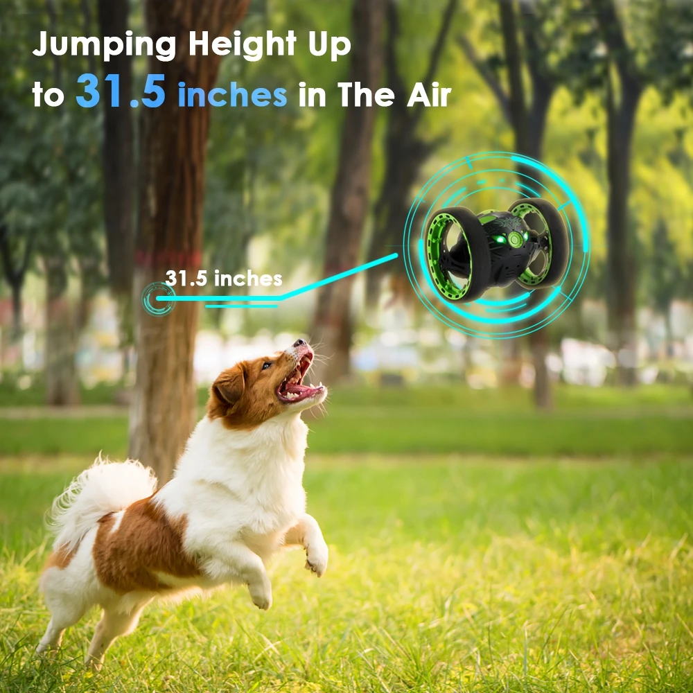 PEG-88 Min Bounce RC Car 2,4 GHz беспроводной RC прыгающий автомобиль с гибкими колесами вращающийся светодиодный светильник стандартная версия