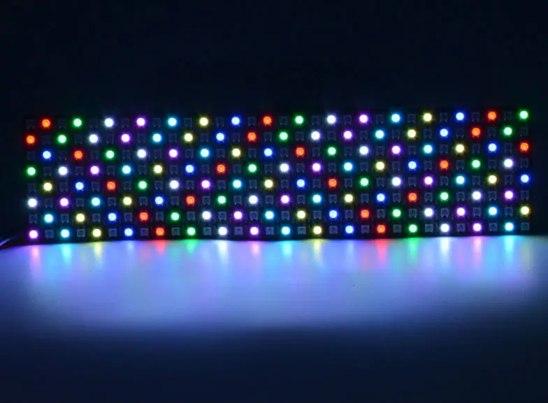 [Seven Neon] Бесплатная доставка DC5V 8*32 256led WS2812B/WS281 LED Гибкая панель экран RGB Pixel цифровой