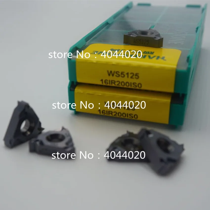 

10 шт. 16IR200ISO WS5125 твердосплавные фрезерные вставки с ЧПУ