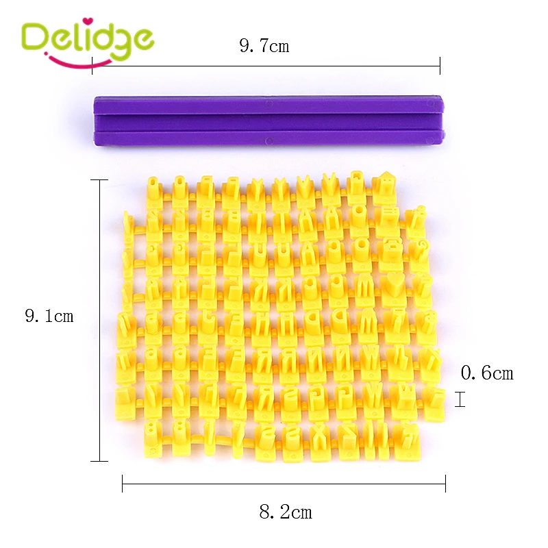 Delidge 1 набор 26 дюймов формы для печенья с английскими буквами искусственные