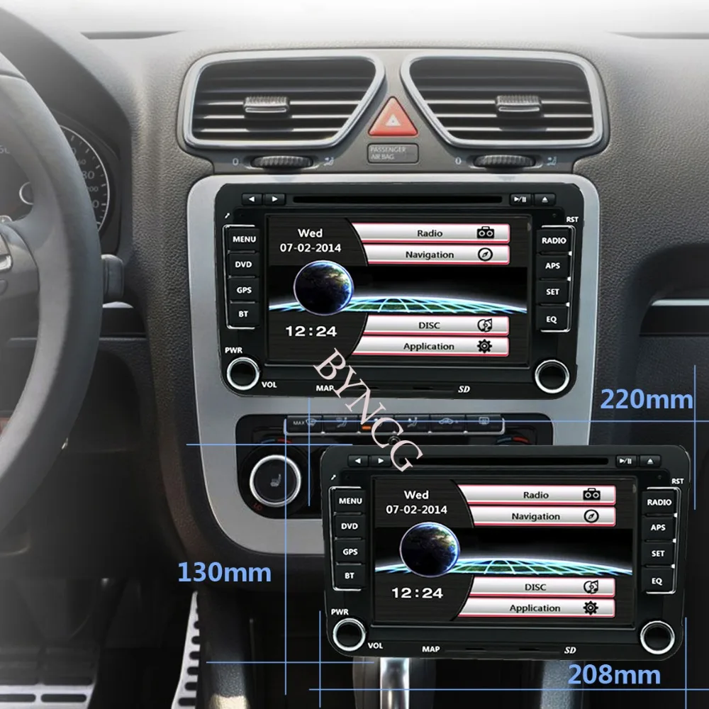 Автомобильный мультимедийный плеер 2 Din автомобильный DVD для Skoda Volkswagen VW Passat B6 Polo Golf Touran Sharan Jetta Caddy T5 Tiguan Bora