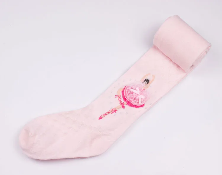 Весенне-зимние колготки хлопковые детские принцессы для балета танцев в клетку