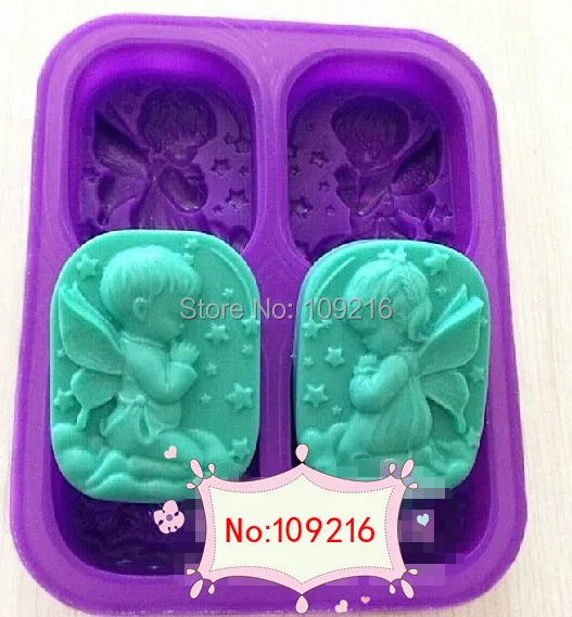 1 шт. силиконовая форма для мыла/торта с четырьмя отверстиями | Дом и сад