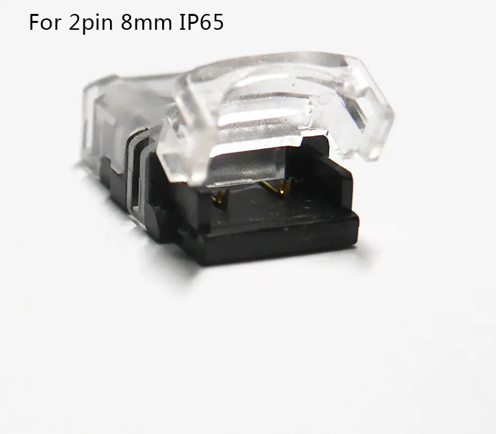 2pin 8mm for IP65 5 шт./лот 2pin 3pin 4pin 5pin Светодиодные ленты Разъем для 3528 5050 Светодиодные ленты для провода/ленты соединения Применение терминалы - Цвет: 2pin 8mm for IP65