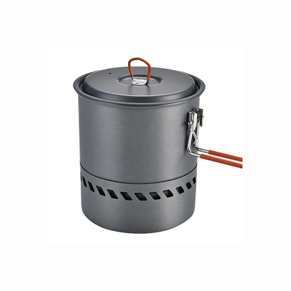 Bulin 1.5L Портативный Открытый быстрый нагрев горшок посуда Кемпинг путешествия посуда с газовой плитой для приготовления пищи Пешие прогулки Пикник набор - Цвет: POT