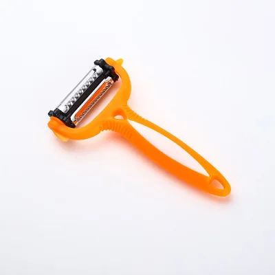 Orange Многофункциональный Дыня Фрукты строгания пилинг нож из нержавеющей стали очиститель для овощей и фруктов Терка для кухни кухонная утварь гаджеты - Цвет: Orange