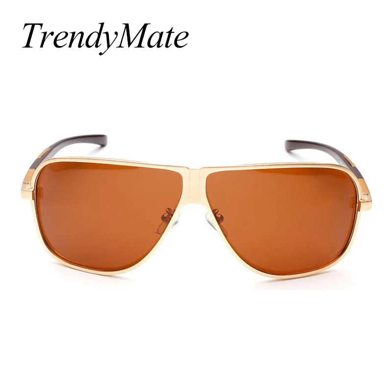 Мужские брендовые поляризационные солнцезащитные очки HD мужские Квадратные